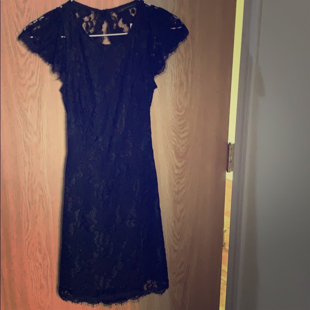 Black lace dress
